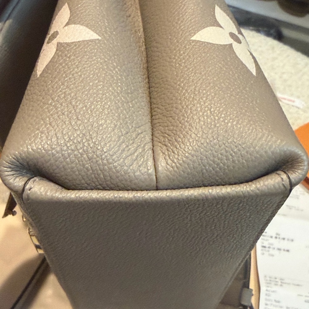 Louis Vuitton Madeleine MM in Taupe Bicolor Leather - Picture 7 of 12